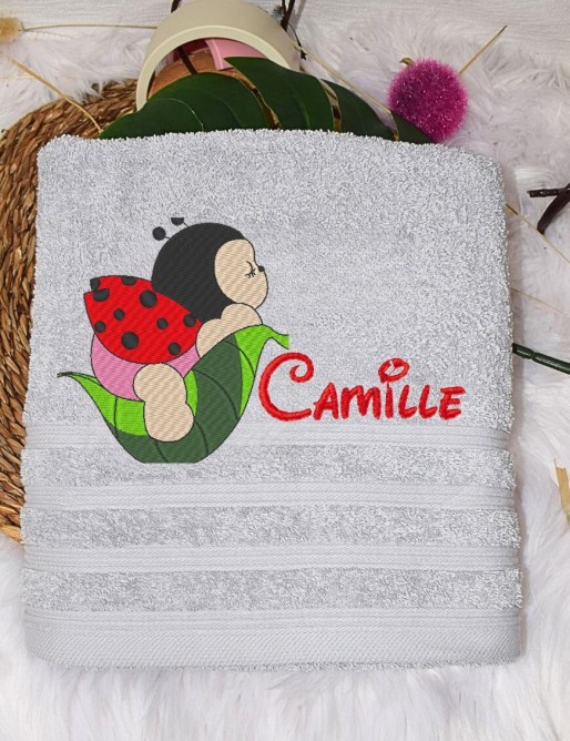 Serviette de douche ou de toilette COCCINELLE