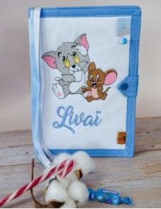 Protège carnet de santé personnalisé TOM ET JERRY