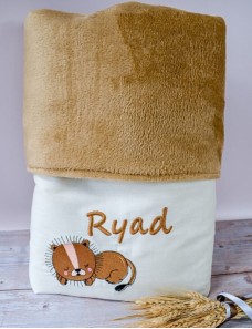 Couverture bébé personnalisée brodée avec prénom