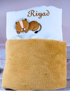 Couverture bébé personnalisée brodée avec prénom