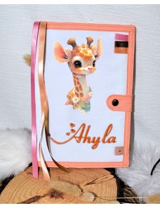 Protège carnet de santé personnalisé GIRAFE LALOU