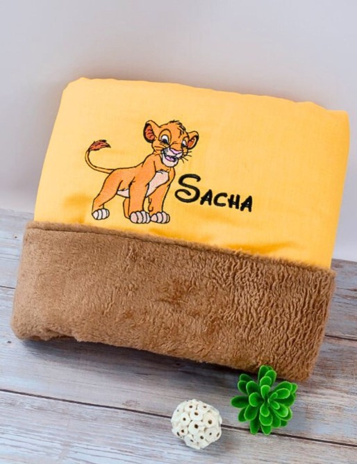 Plaid/couverture pour bébé prénom brodé, cadeau naissance garçon et fille SIMBA Plaid/couverture pour bébé prénom brodé, cadeau naissance garçon et fille SIMBA