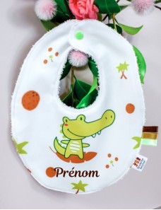 Bavoir bébé personnalisé – CROCODILE