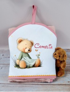 Cape de bain bébé personnalisée TEDDYLYNE