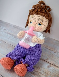 Nounours Amigurimi personnalisé