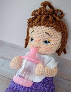 Nounours Amigurimi personnalisé