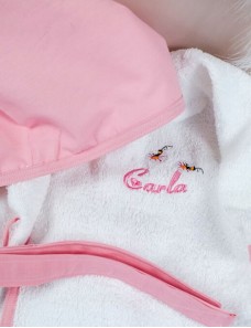 Peignoir Bébé et Enfant Personnalisé – Douceur et Broderie – PAMPINETTE