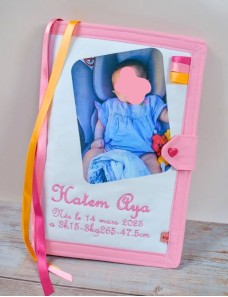 Protège carnet de santé personnalisé PHOTO BEBE