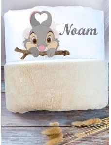 Couverture bébé personnalisée brodée avec prénom