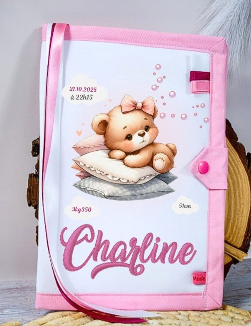 Protège carnet de santé personnalisé – TEDDY COUSSIN