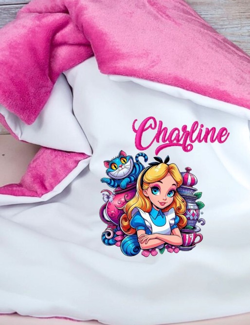 Couverture Bébé Personnalisée ALICE- Cadeau Unique et Doux pour Bébé