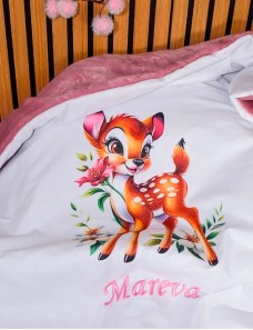 Couverture bébé personnalisée brodée avec prénom ou texte.