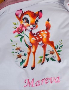 Couverture bébé personnalisée brodée avec prénom ou texte.