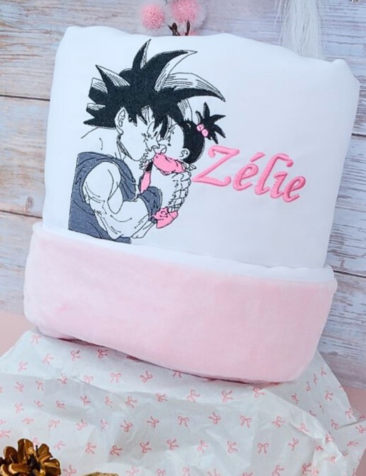 Couverture bébé personnalisée brodée avec prénom ou texte.