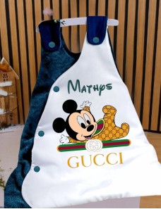 Gigoteuse bébé unique, avec prénom brodé, cadeau personnalisé pour une naissance