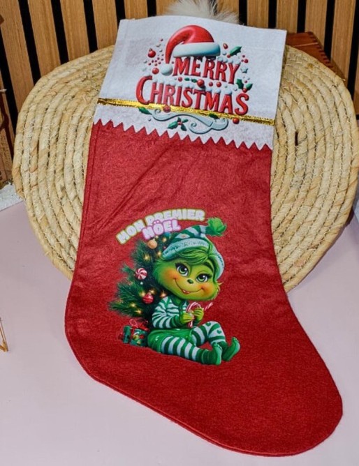 Botte de noël personnalisée GRINCH