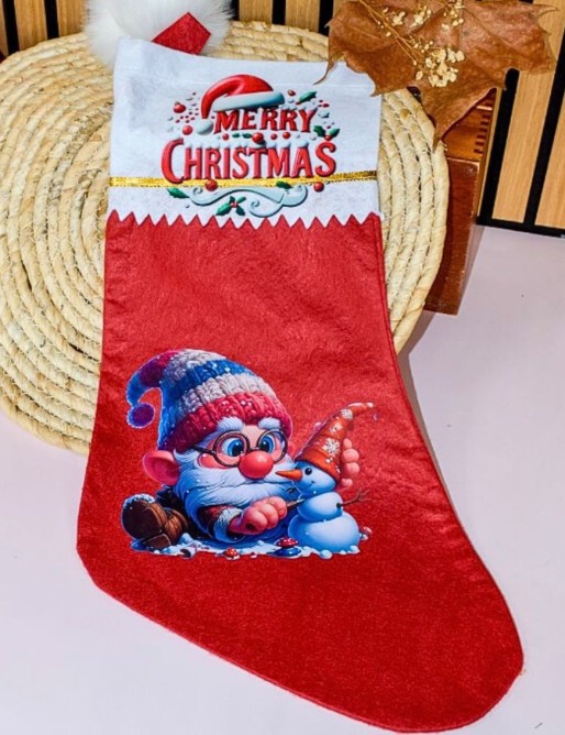 Botte de noël personnalisée PAPA NOËL