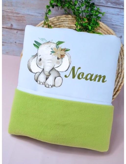 Couverture Bébé Personnalisée ALICE- Cadeau Unique et Doux pour Bébé