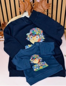 Sweat enfant personnalisé brodé au prénom – création artisanale Betybab