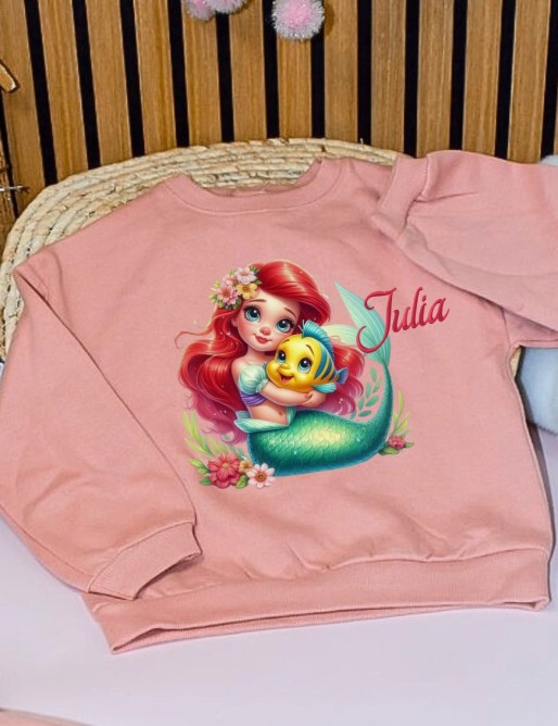 Sweat enfant personnalisé brodé au prénom – création artisanale Betybab