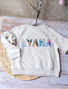 Sweat personnalisé Enfant - ÉCRITURE PRINCESSE