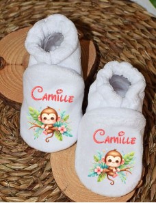 Chaussons naissance personnalisés cadeau naissance