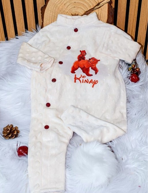 Pyjama Bébé Personnalisé – 100% Coton, Cadeau Naissance