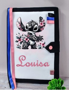 Protège carnet de santé personnalisé et brodé au prénom, idée cadeau naissance