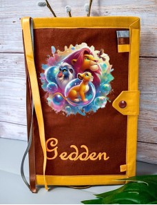 Protège carnet de santé personnalisé et brodé au prénom, idée cadeau naissance