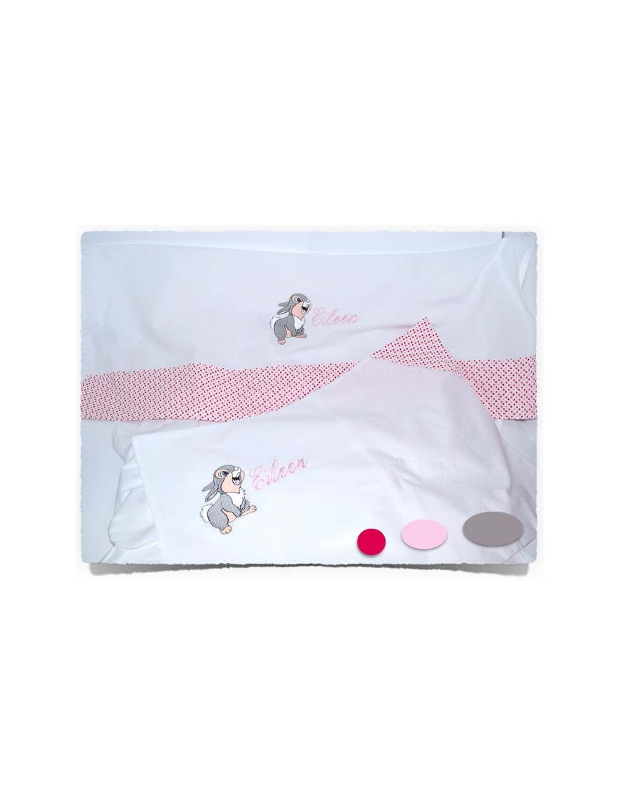 Draps de lit personnalisés pour bébé avec prénom et motifs mignons