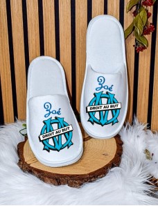 Chaussons personnalisés adultes cadeau original pour homme ou femme