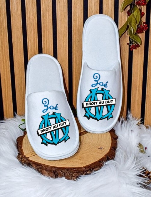 Chaussons personnalisés adultes cadeau original pour homme ou femme