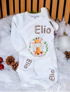 Coffret Naissance Body & Chaussettes – Tout Doux pour Bébé et personnalisé