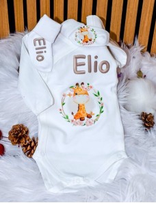 Coffret Naissance Body & Chaussettes – Tout Doux pour Bébé et personnalisé