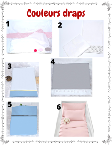 Drap de lit bébé personnalisé – 100% coton TEDDY BABY