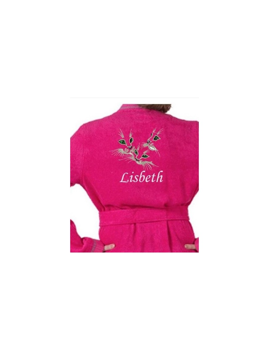 Peignoir adulte personnalisé CHATONS