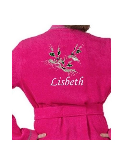 Peignoir adulte personnalisé CHATONS