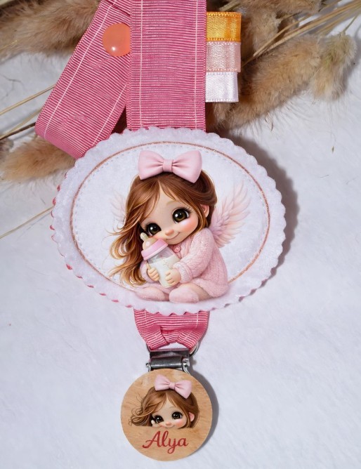 Attache tétine personnalisée bébé – COLLECTION SALYA