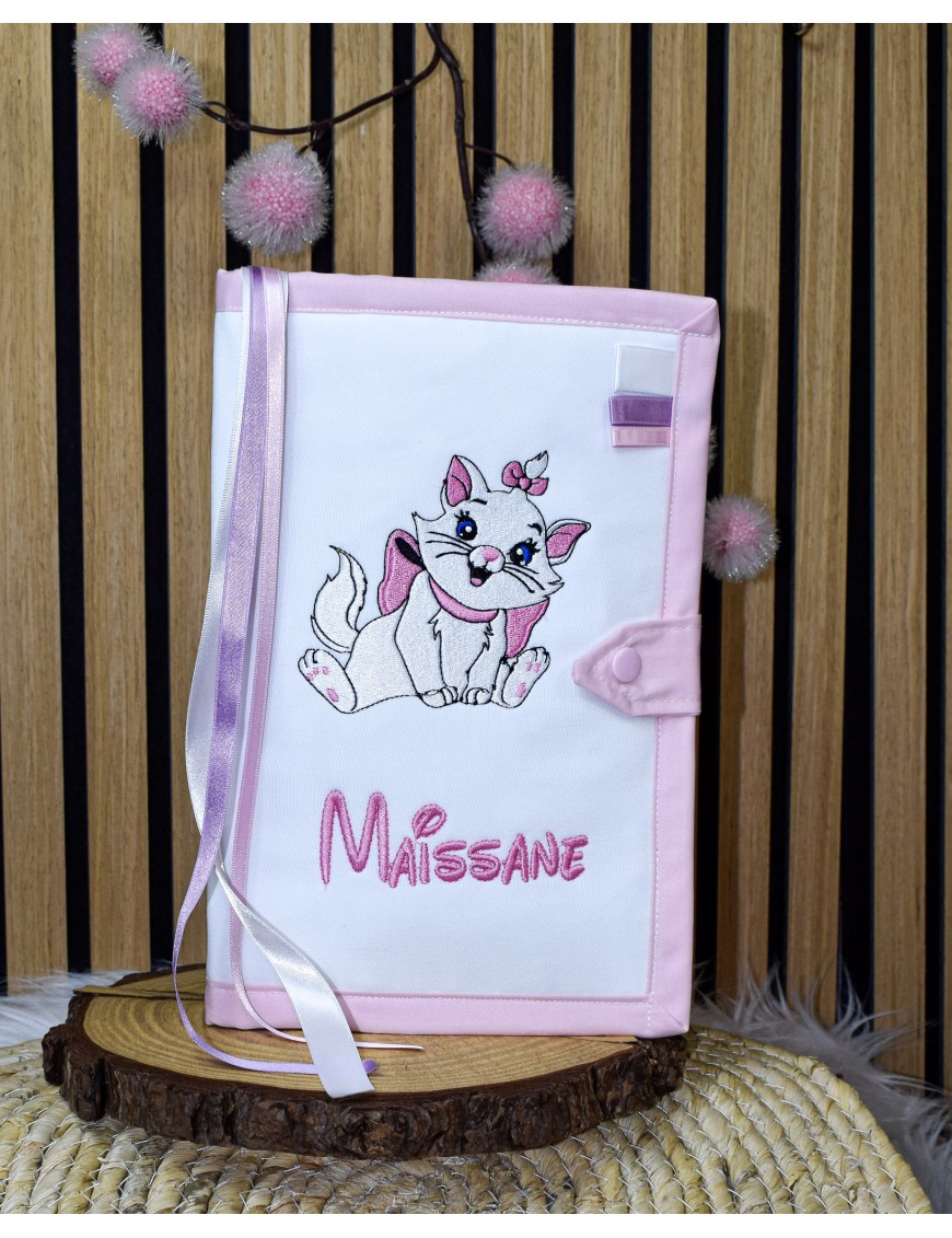 Protège carnet de santé personnalisé ARISTOCHATS - CADEAU BÉBÉ