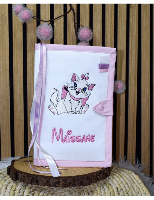 Protège carnet de santé personnalisé ARISTOCHATS - CADEAU BÉBÉ