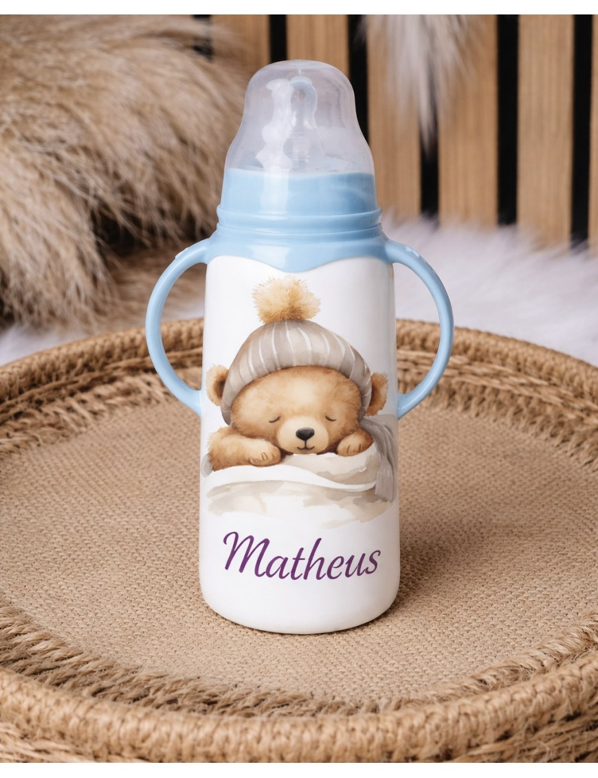 Biberon bébé personnalisé, cadeau tendre et pratique TEDDY TENDRESSE
