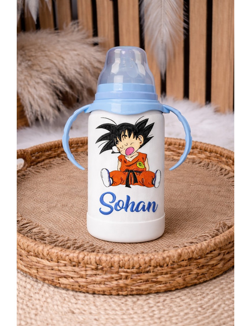 Biberon bébé personnalisé, DRAGON BALL Z cadeau tendre et pratique