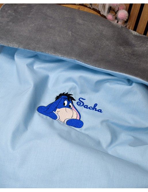 Couverture bébé personnalisée brodée avec prénom ou texte.