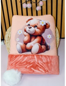 Couverture Bébé Personnalisée TEDDY MARGUERITE