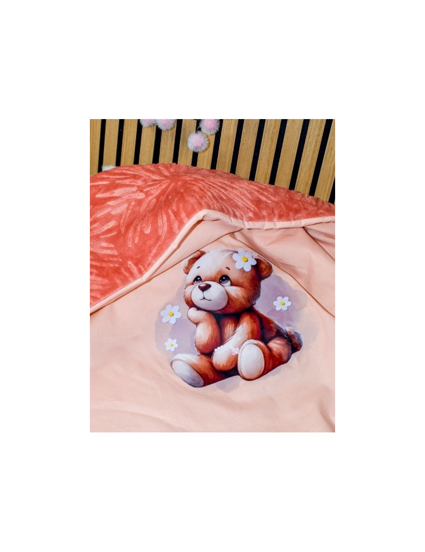 Couverture Bébé Personnalisée TEDDY MARGUERITE
