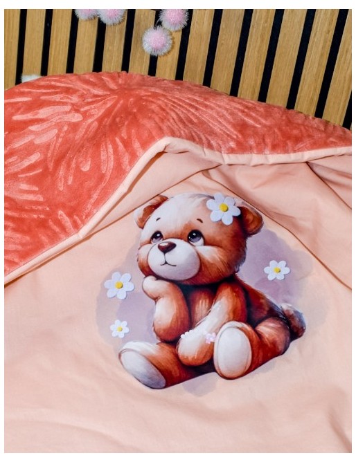 Couverture Bébé Personnalisée TEDDY MARGUERITE