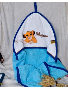 Cape de bain personnalisée SIMBA – Idée cadeau unique