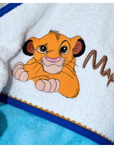Cape de bain personnalisée SIMBA – Idée cadeau unique