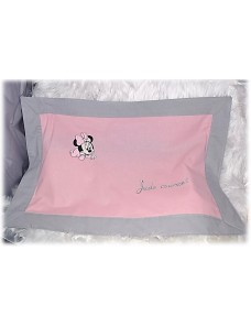 Taie d'oreiller personnalisée pour bébé avec prénom et motifs mignons