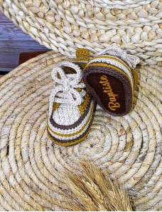 Baskets au crochet pour bébé - chaussons faits main